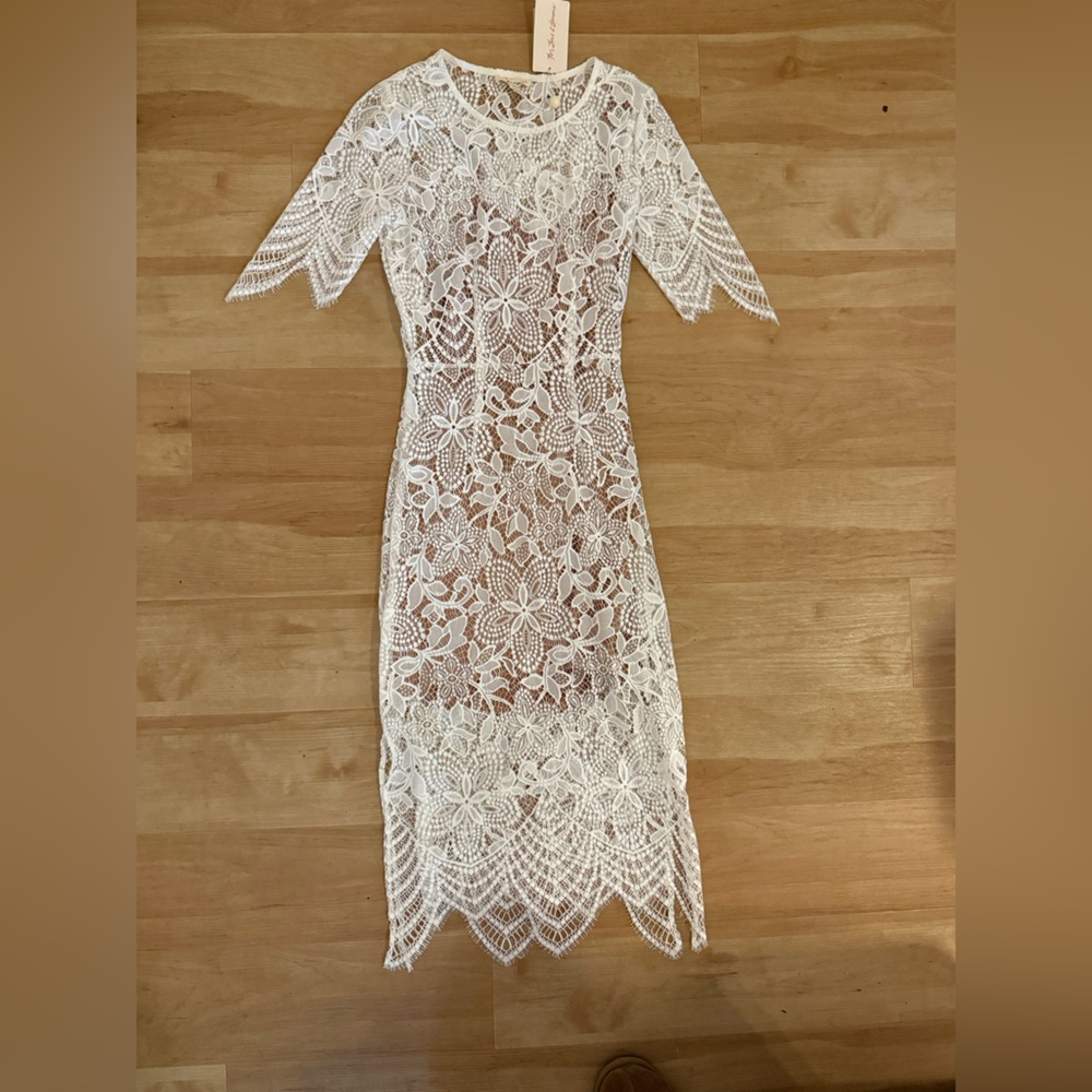 For Love and Lemons White Lace Dress